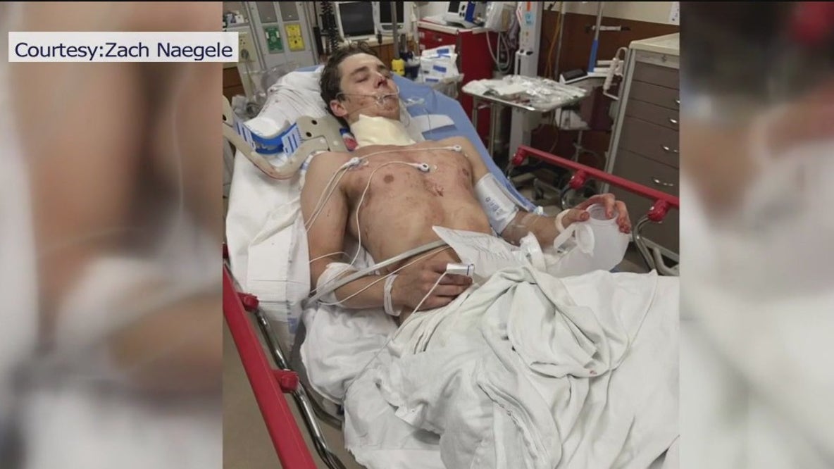 Bull rider's brush with death caught on camera